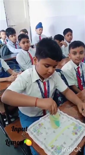 INPUT AND OUTPUT PROCESS ( Lemonade 🍋) #pratima #xaviers #school #education #activity #kids