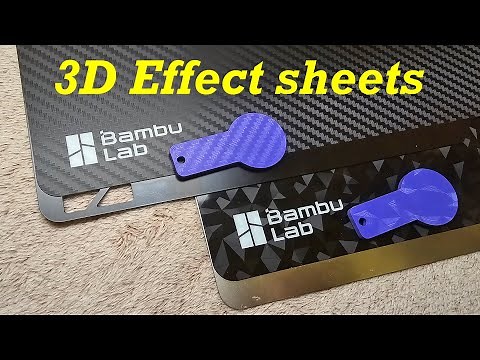 On the test: Bambu Lab 3D Effect Sheets