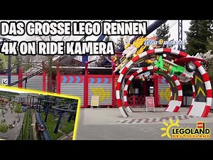 DAS GROSSE LEGO RENNEN 🏁 4K On Ride Kamera 🎢 Achterbahn 🎇 LEGOLAND DEUTSCHLAND