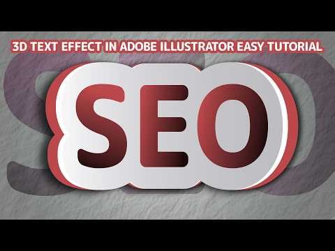 Professional 3D Logo Design Text effects in Adobe Illustrator 🔥
