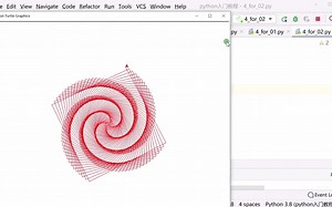 python入门教程-for循环3_turtle动画 #python - 抖音