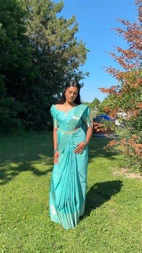 ugh the beauty of sarees, i need one in every colour possible😭🩵 #sareelove #saree #fashion