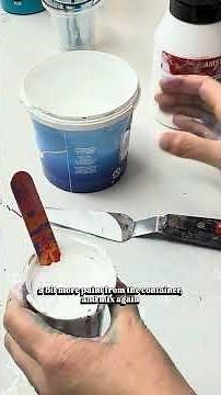 HOW to Thicken up paints for FluidArt 🤍 Acrylic pour HACK by MarjoleinART
