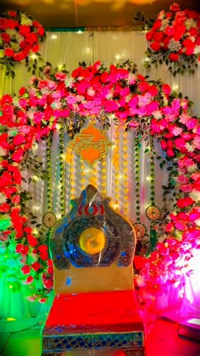 👑 Maharaja Style Jaimala Setup 👑 #MaharajaStyle #RoyalWedding #JaimalaSetup