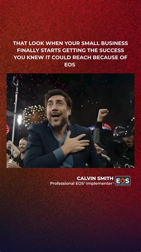 That look when your small business finally starts getting the success you knew it could reach because of EOS. 😎 You always believed in the vision, but EOS made it real. Clear goals. Structured meetings. Accountability that actually works. The chaos turned into momentum, and now the results speak for themselves. This isn't luck—it's what happens when belief meets the right system. Victory tastes better when you earned it. #EOS #smallbusiness #success #traction #entrepreneur #growth #winning ]