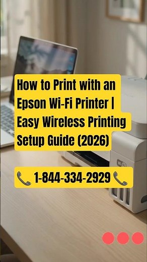 How to Print with an Epson Wi-Fi Printer | Easy Wireless Printing Setup Guide (2026) #epsonprinter