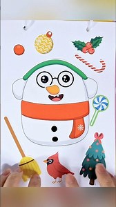 Snowman Christmas Squishy Stickers ❄️ | 크리스마스 스노우맨 데코