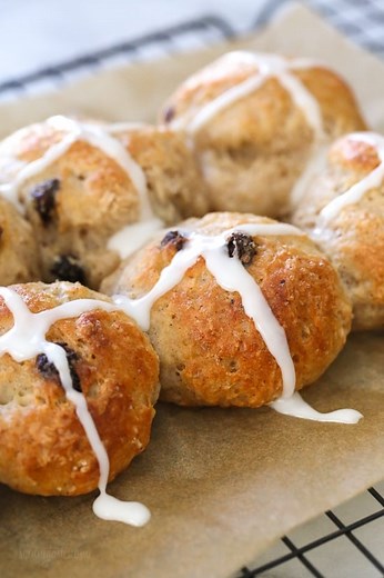 Easy Hot Cross Buns - Quick, No Yeast Recipe!