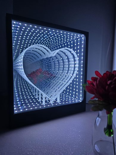 Infinity Mirror   Inserts | Changeable Colors and Effects | Large Frame 12.5" X 13.25" - Etsy