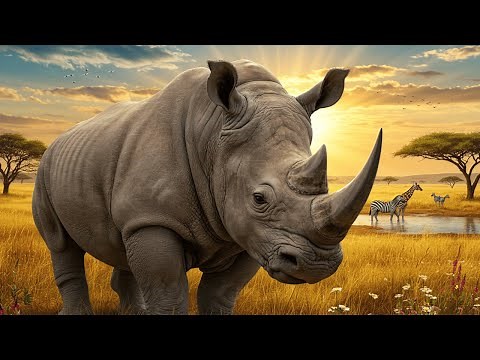 🦏 Discover Rhinoceros Secrets: Horns, Speed, and Mud Baths! | Fun Animals for Kids