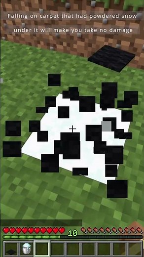 Avoid Fall Damage with This Minecraft Trick! ❄️🧣 #minecrafttips