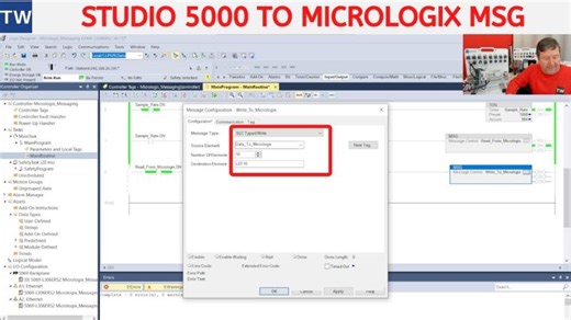 Studio 5000: Controllogix/CompactLogix Reads Writes Micrologix Data | Tim Wilborne