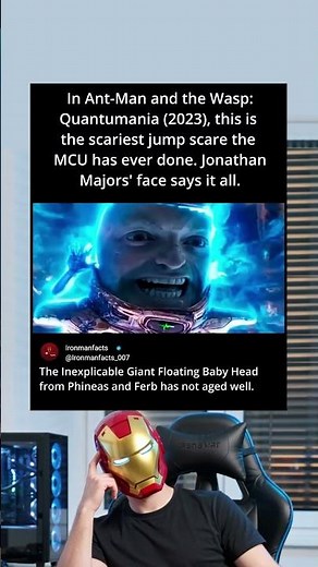 Is MODOK the Scariest JUMP SCARE in the MCU? (Quantumania). #shorts #shortsfeed