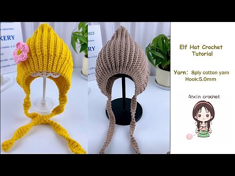 ✨How to Crochet an ELF HAT | Step-by-Step Tutorial for Beginners (Easy & Adorable!)