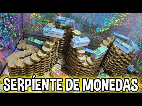 Asi es como empezamos a GANAR contra la SERPIENTE DE MONEDAS #viral #youtube #coinpusher #fyp