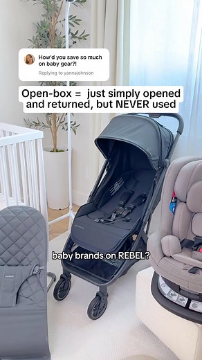 Save up to 70% on top baby gear brands with REBEL! Shop open-box or overstock baby gear that's never been used and in PERFECT condition: 🍼 Never-used baby gear ✨ In perfect condition 💖 Options from top brands ♻️ 25M pounds of product saved from landfills Don't miss out—head to fromrebel.com to start saving today! | FromRebel