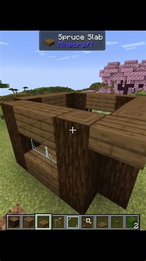 Small Spruce Survival House in Minecraft 🏡 #minecraft #shorts