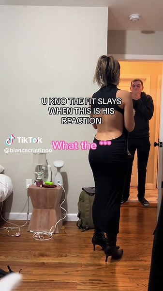 His Reaction to Backless Maxi Dress | Outfit Transformation