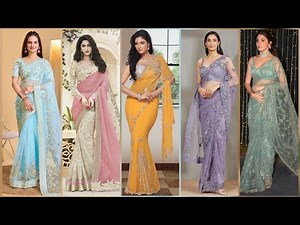 Latest Sarees Designs | NET FABRIC Sarees Designs | Trendy Outfits