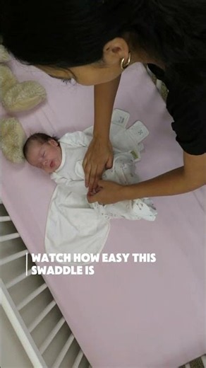Watch how easy this swaddle actually is 🥹👶