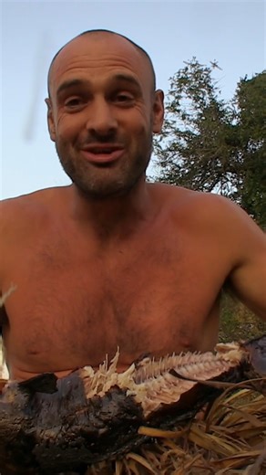 Ed’s not just eating, he’s meal prepping for the week 🐟🔥 #MaroonedWithEdStafford | Discovery Channel UK