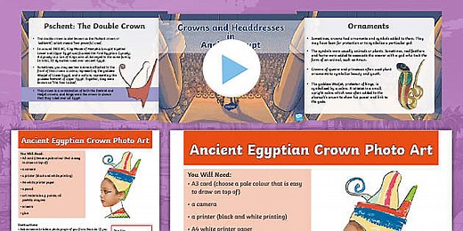 Ancient Egyptian Crown Art Resource Pack