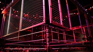 The cage is lowered for NXT's first-ever WarGames Match: NXT TakeOver: WarGames (WWE Network Exclusive)