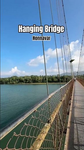 Hanging Bridge Honnavar | Sharavati Backwaters Viewpoint 🌉🌊 | Must Visit Place in Uttara Kannada
