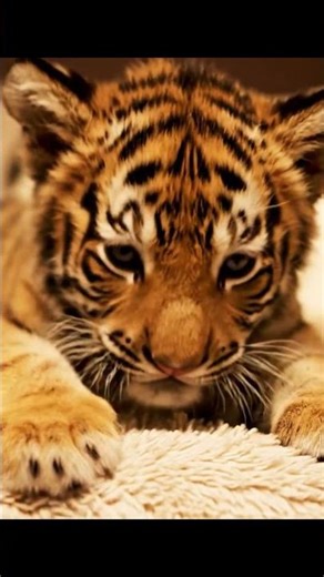 Tiger Cub Pattering on Carpet 🐾🐯