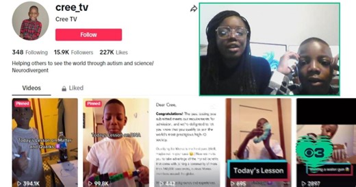 How 7-year-old Mensa member Cree Carroll teaches science on TikTok