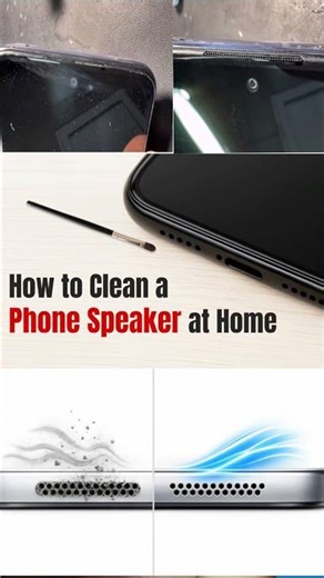 How To Clean Your Phone's Ear Speaker | #shortsfeed #lifehacks #shorts #phonetips