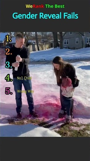Ranking the Best Gender Reveal Fails 😂 #shorts #fail #genderreveal