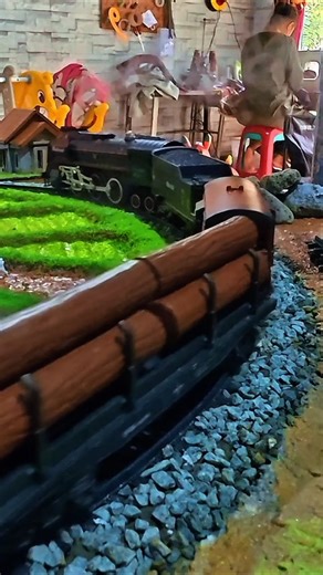 Steam Train Diorama Experience | Miniature Railway Adventure#SteamTrain#MiniatureTrain#TrainDiorama