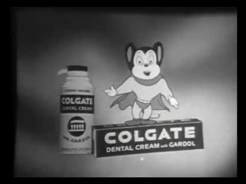 Colgate Dental Cream toothpaste - Mighty Mouse (1950s)