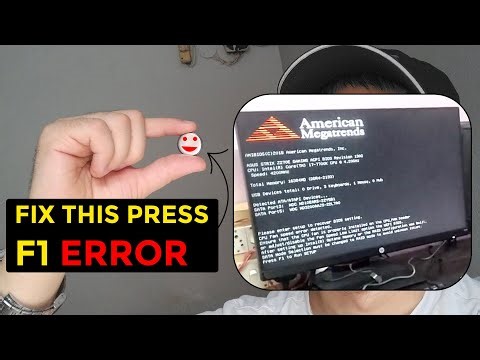 how to remove f1 error on computer start screen | computer f1 error | computer f1 boot problem | Fix