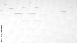 Clean white looping background with rotating triangles. Modern look