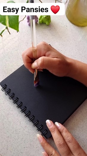 Easy Pansies Painting using #onestroke technique #flowerpainting #floral #art #artwork #painting | WoCol