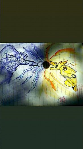 how to draw kurama vs susanoo #kurama #susanoo #howtowatchnarutointamildubbed #animedraw#$Naruto