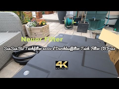 4K - SunSun Bio Teichfilter 60000 Liter Durchlauffilter Teich Filter CBF-550 Pond Koi