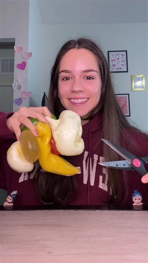 Follow @thesnowslimeryyshop Making slime out of a squishy!! Apple edition