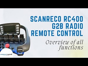Scanreco RC400 G2B Radio Remote Control Overview of all functions