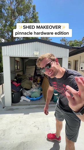 Amazing Shed Transformation with Pinnacle Hardware