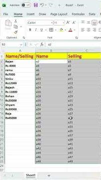 Excel Timing Saving Trick || Excel || Advance Excel || #excel #tips #tricks #excelshorts #shorts