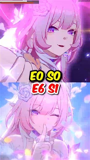 HSR E0 Cyrene VS E6 comparison with Phainon team #honkaistarrail #hsrcreators #hsr