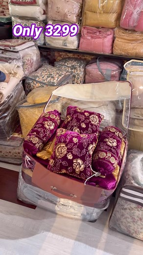 26K views · 13 reactions | Status : sold out all restocking soon Just Rs 3299 8 pc wedding set mild lycra fabric We have got you premium deals on wholesale prices Hurry up visit showroom Whatsapp or call only 7006589300, 9622889206 Find us on google maps Kashmir furniture mart Bagati kanipora nowgam near bharat petroleum petrol pump #instagood #instalike #instadaily #trending #recent4recent | Bedding Buy & Kashmir Furniture mart Kanipora SGR | Facebook