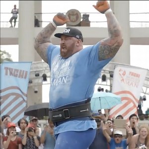 17M views · 14K reactions | Hafþór Júlíus Björnsson - The Mountain was trying to become the first Icelandic World’s Strongest Man champ since 1996, and this Loading Race sealed the deal. | SBD World’s Strongest Man | Facebook