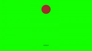 Download Animated Bouncing Ball 2D Motion On Green Screen for free