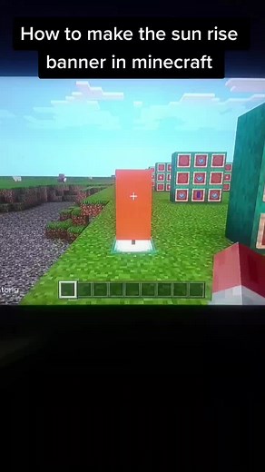 How to make the sun rise banner in minecraft! #minecrafttutorial #askandyoushallrecieve #gamingweek #minecraft #foryoupage #foryou