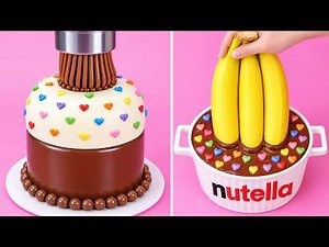 Fancy Satisfying Rainbow & Chocolate Cake Decorating Compilation | Easy Cake Hack Recipe