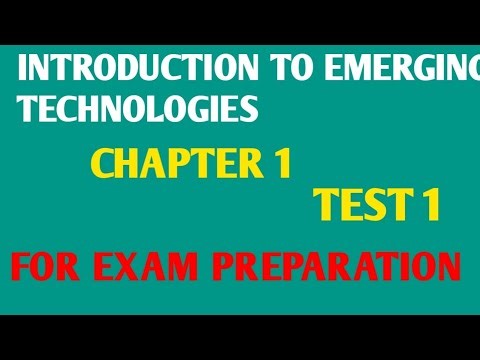 Emerging technologies | Chapter 1 | Test 1 | questions and it's answer ‪@cabbiimedia‬